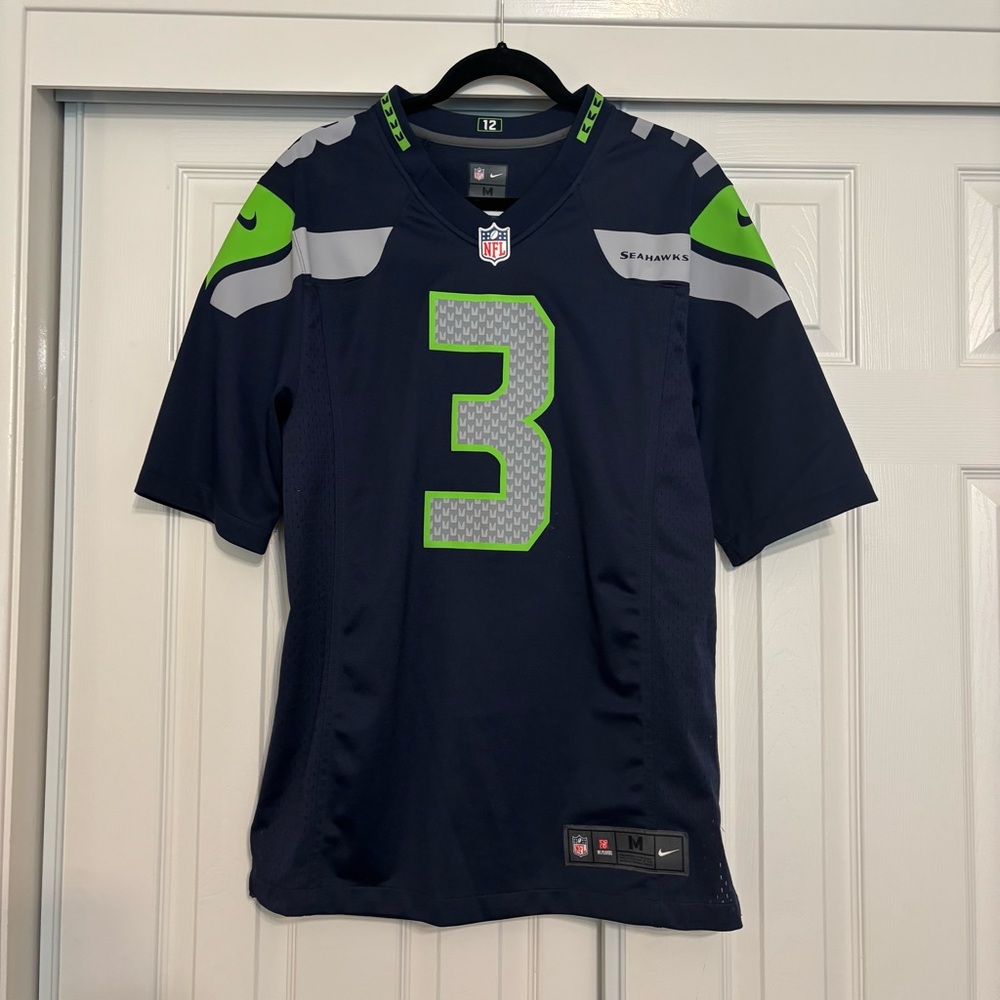Nike Men's Navy Blue Seattle Seahawks Jersey